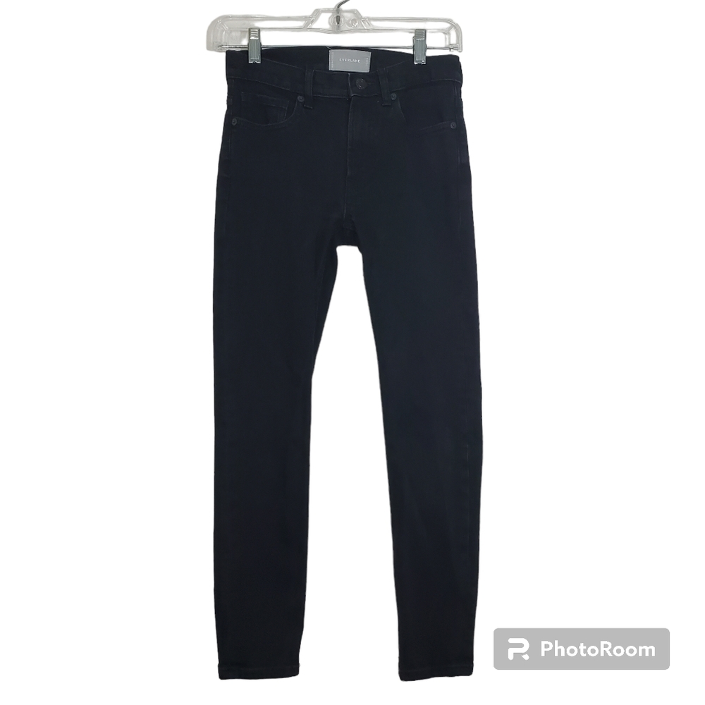 Everlane Jeans Black Denim Ankle Skinny Casual Size 25 Waist
